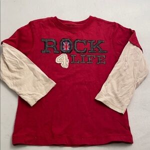 Gymboree faux layered long sleeve t-shirt 6